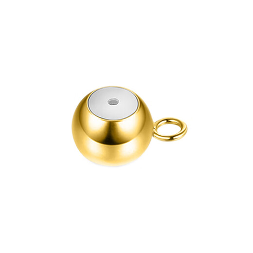 Fat Donglai same style 18k gold fixed beads silicone needle chain pearl material accessories passepartout positioning beads spacer beads without circle 4mm/piece (18k gold)