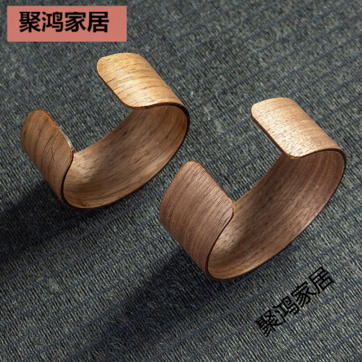 SMVP tea set accessories glass fair cup anti-scalding cover heat insulation ring Japanese wooden cup set handheld tea leak tea cup anti-scalding ring Coffee wood cover 6624 models