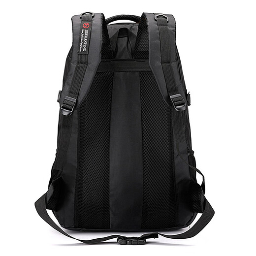 Langfei travel bag men's backpack large capacity backpack junior high school high school college school school bag business trip mountaineering luggage bag black