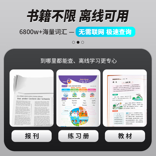 瑞信点读笔SPR小学初中高中课本同步英语离线扫读翻译全科学习 瑞信点读笔（8G+64G）