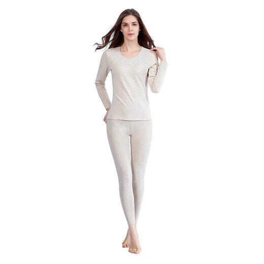 AB Sous-vêtements pour femmes Suit chaud rond Round Coton Stretch Coton Couleur confortable Couleurs tissées à rayures Slim Automne et pantalon R841 Strip de couleur violette claire 3xl (175/105)