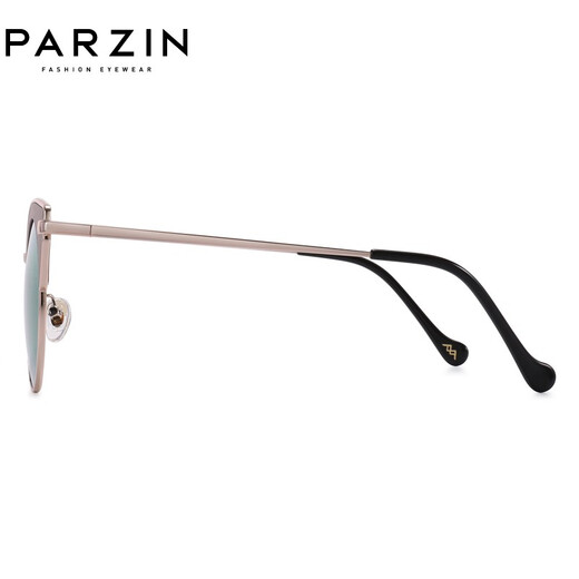 Parzin polarisierte Sonnenbrille Frauen Fashion Metal Semi-Kreis Rahmen farbenfrohe Film Koreanischer Stil Trendige Sonnenbrille Fahrspiegel PZ9902 Sand Purple Rahmen Reflexion Film Purple Tablette