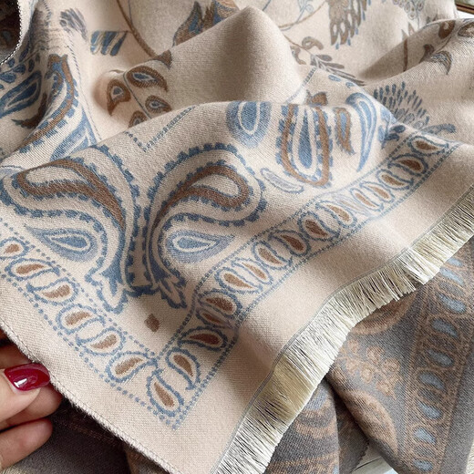 
GIAVENTOLA scarf for women, shawl warm and thickened exterior, air-conditioned room, scarf for women, light luxury birthday, Mother's Day gift mother [gift box - blue bird blue]