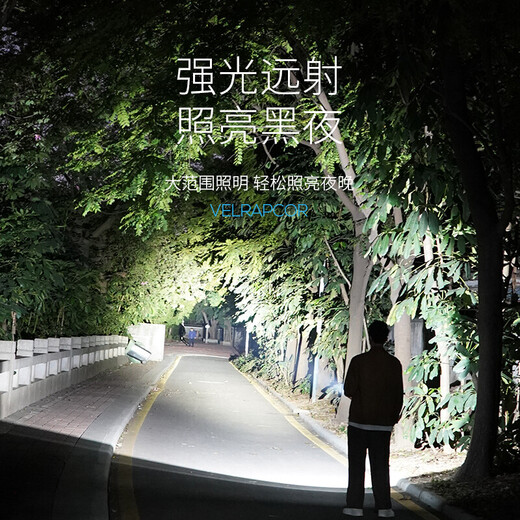
Smiling Shark LED Mini Flashlight Small Pocket Portable Charging Light Strong Light Outdoor Household Light Bright Model [Flagship 9900K]