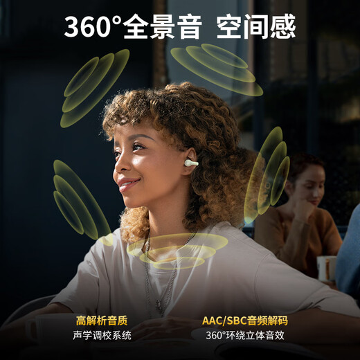 Sony Ericsson GK5 Air Conduction Concept Headphones True Wireless Bluetooth In-Ear Mini Ear Clip Sports Running Open Noise Reduction Suitable for Apple Huawei Xiaomi Vivo White