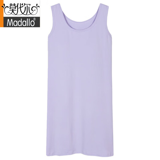
Modal pure cotton vest nightgown for women with breast pads integrated summer thin sleeveless suspender pajamas anti-convex dot home AM-11976 175(XXL)