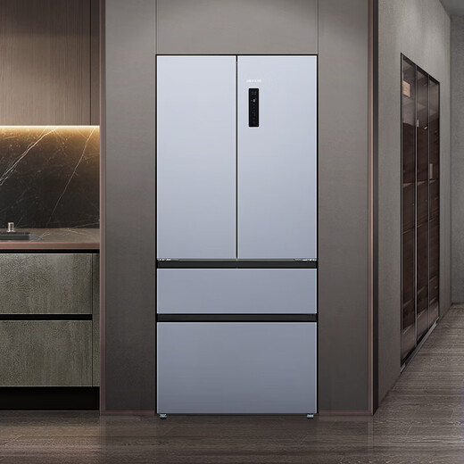 SIEMENS unbounded ultra-thin flat-mounted 501L large-capacity French multi-door four-door inverter refrigerator dual-system dual-cycle variable temperature fresh storage KF88E1260C