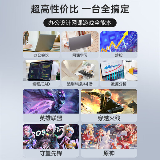 Nai my Country Bank 2025 Intel + AMD Ryzen Großbild-Laptop der 16. Generation, dünner, tragbarer Laptop, unabhängiges Display, Spielbuch, Student Ai, Bürodesign, Online-Kurs, Intel Max 17,3-Zoll-Riesenbildschirm, Großbild-Ai + Fingerabdruck-Hintergrundbeleuchtung – Silber, 32 G-Betrieb + 1 TB Hochgeschwindigkeits-Solid-State-Laufwerk, empfohlen vom Filialleiter