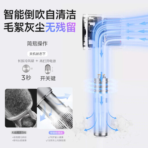 Midea Hair Dryer Home Negative Ion High Power Does Not Harm Hair Hair Dryer High Speed Hair Care Hair Dryer Blowing Set Dryer Back-to-School Mid-Autumn Festival Gift Birthday Gift 3.9 Billion Plasma Hair Care丨Sterilization and Mite Removal丨NTC Intelligent Warm-White