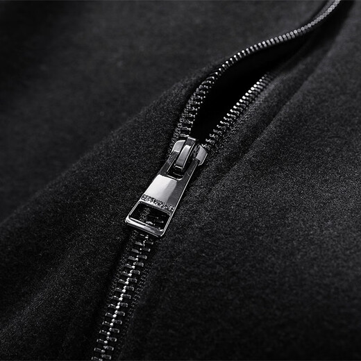 Seven Wolf Jacket Men's Spring Woolen Jacket Men's Wool Warm Business Windproof Jacket Single Jacket Men's Top 001 (Black)-1999 Model 180/96A (XXL)