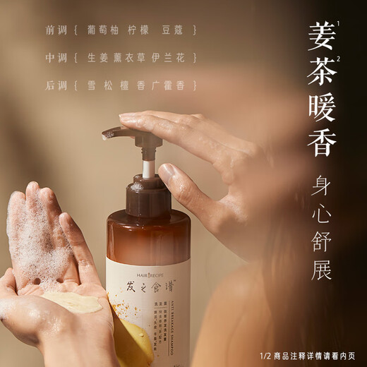 Hair Recipes Hair Recipes Ginger Root Tea Anti-Breakage Nourishing Anti-Dandruff Shampoo 50ml Buy [Repurchase Coupon] and get a free trial pack