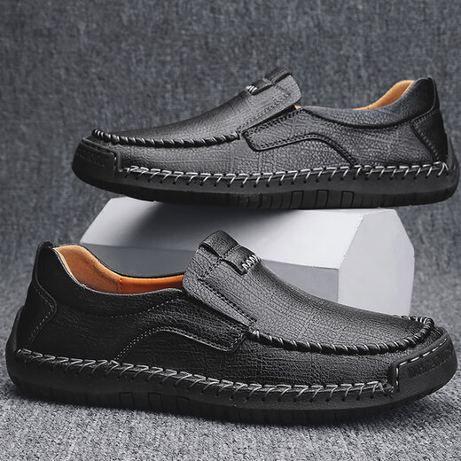 Western Camel (Vancamel) Herren echte Leder-Leder-Leder-Lederschuhe Großer Großbritannien, vielseitige Papa Schuhe gelb-Brown [9916 Model Vierjahressaison] 39