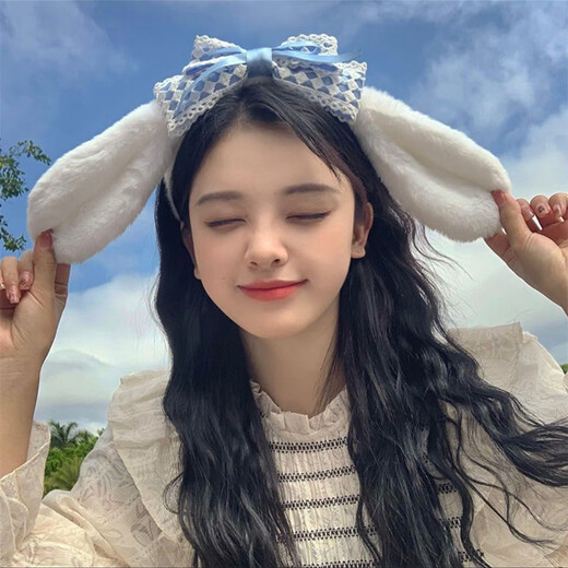 CHUXIANG Dog Ears Headdress Cute Spotted Cartoon Show Dog Ears Headband Handmade Simulated Animal Ears Hair Accessories Yellow Pudding Dog A08-304