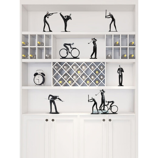 Fengyu Sunshine Nordic Sports Abstract Characters Decoration New House Decoration Ornaments Children's Room Children's Day Gifts Sports Trio