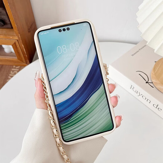 Bolsa de fragancia pequeña en forma de diamantes de ocho patas Huawei Mate70pro Caso de teléfono móvil nuevo modelo Mate60pro + Crossbody Lanyard M7060 Simple Niche Avanzado Advanced Personalizado Femenino Completo Anti-Fall Soft Shell [White] Bag de Camellia Camellia Small Fragance en forma de diamante La cadena CrossBody Huawei Mate 60Pro/60pro + +