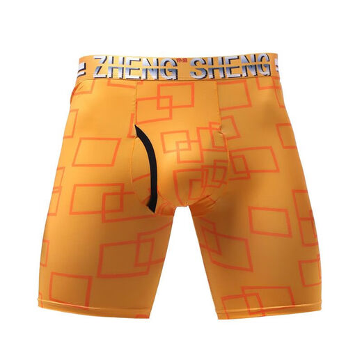 Les jambes anti-vêtements de coin plat pour hommes étendaient les sous-vêtements pour hommes étendus anti-usages à cinq points sous-vêtements de grande taille pour hommes 9889 gris foncé xl 115jin [Jin est égal à 0,5 kg] -135jin [Jin est égal à 0,5 kg]
