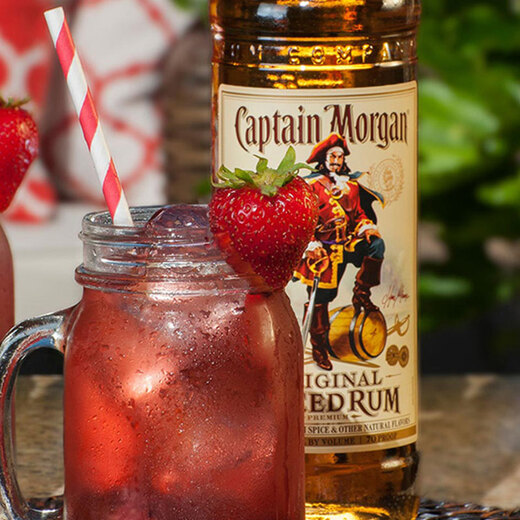 摩根船长朗姆酒 Captain Morgan 酒吧调酒基酒 英国进口洋酒 金朗姆 gold rum