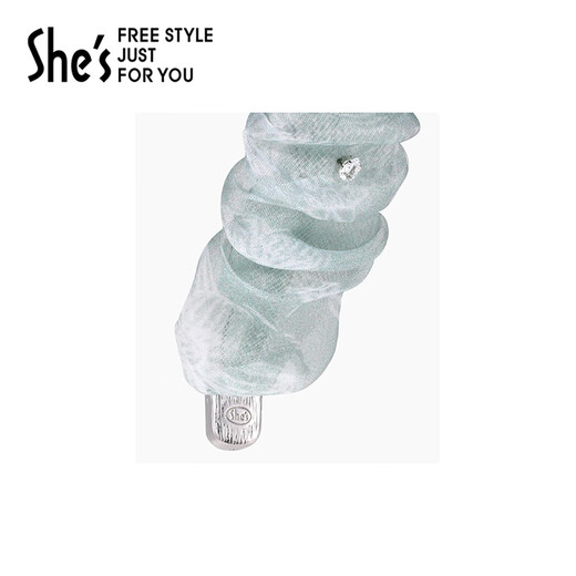 She s Akiko Barbie light acetate plate rose butterfly headband high-end headband hair clip birthday gift for women mint green wide section SHG8601290C0