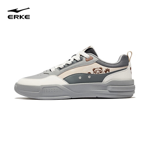 
Hongxing Erke battery panda 4lite board shoes men's shoes 2025 autumn new thick-soled student versatile casual sports shoes men's cyclic gray/microcrystal white/steel gray 42