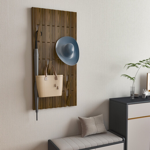 
Pupan piano key hanger wall porch coat rack creative solid wood North American black walnut beech storage rack North American black walnut vertical board 16855