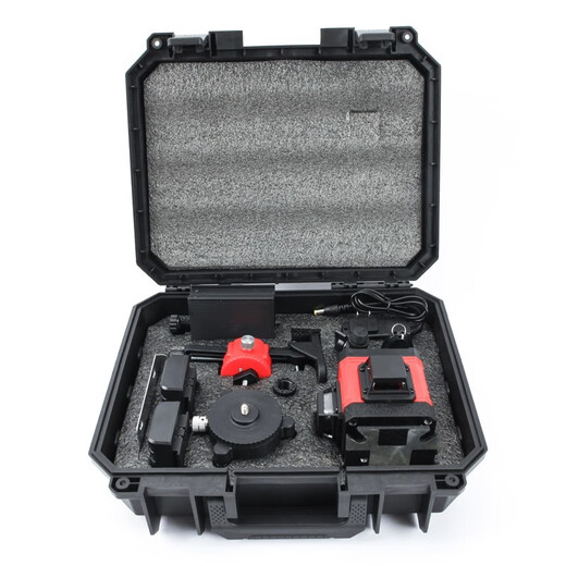 XMSJ high-precision green light laser level, rechargeable measurement tool holder, 8-wire level, two electricity and one charge, JG3891A