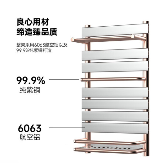 阿洛德暖气片铜铝复合小背篓家用水暖壁挂式卫生间暖气置物架专拍 背篓07-1098