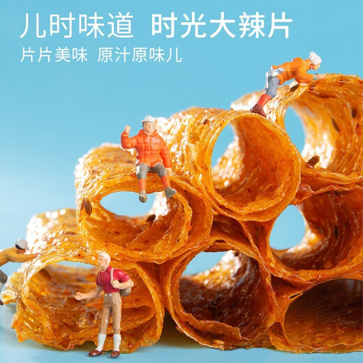 Genji old-fashioned spicy chips nostalgic casual snacks dried tofu spicy strips childhood tofu skin 200g