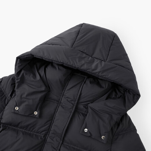 
Aijutu simple, atmospheric and fashionable long hooded down jacket EWRAJ4N728A black 86 155/80A/S