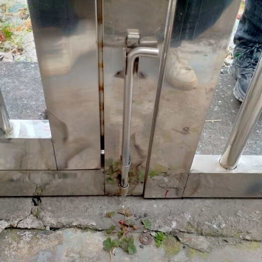 Qinkai double door courtyard stainless steel yard European style door country villa rural door double door fence yard door 201 2.5 meters