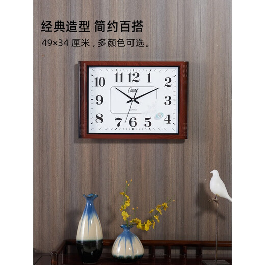 康巴丝客厅挂钟表净音卧室办公挂表简约日历时钟家用石英钟万年历 6626日历款 银灰色盘 50.5cm 20英寸(直径)
