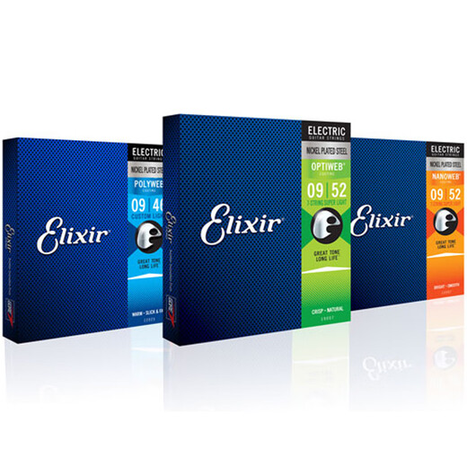 ELIXIR Anti-rust coating electric guitar string Nanoweweb 10-46 12052 12002 12050 10-46 Standard coating