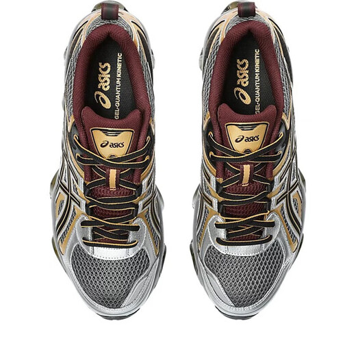 亚瑟士（asics）GEL-QUANTUM KINETIC 男士复古运动休闲鞋舒适减震耐磨跑步鞋 银黑1203A270.022 标准42.5/US9