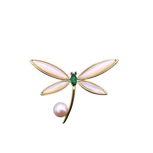 SNQP official quality Swarovski craft 2025 new dragonfly brooch for women high-end light dragonfly gold style