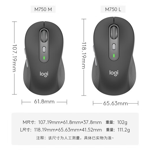 Logitech Select Series M750 Ratón inalámbrico Bluetooth Ratón inalámbrico silencioso Mac iPad Office Ratón inalámbrico de modo dual Uso doméstico entre dispositivos para manos grandes y pequeñas Unisex M750 Manos pequeñas y medianas-Rosa M