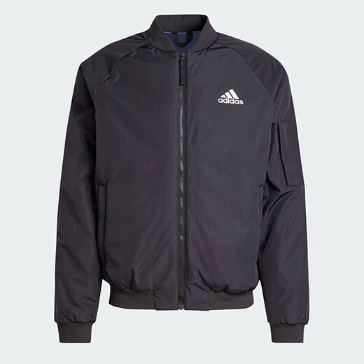 Adidas Coton Veste Men's Winter Nouveau modèle Bomber Veste Collier debout décontracté Collier de fitness à vent de sport