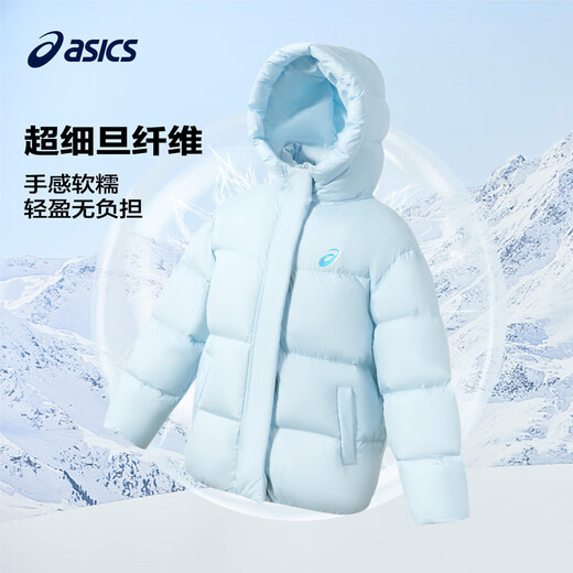 ASICS (ASICS) Kinderkleidung Mädchen Drei-Proof-Jacke Winter 2024 Lose Puffhülle Brot Jacke 334241074003