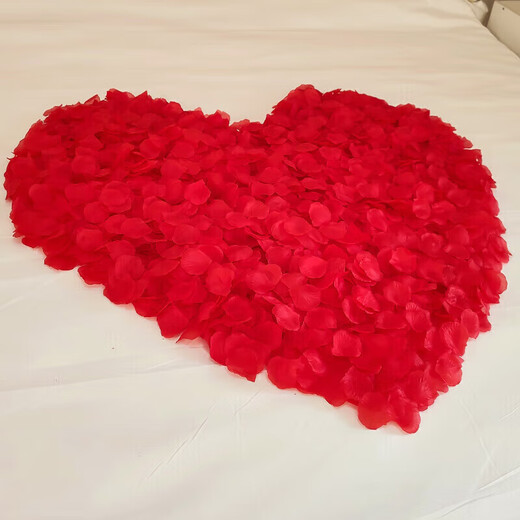 
Yuanhui's proposal arrangement 2,000 simulated rose petals romantic confession of birthday decoration wedding bed sprinkled red petals