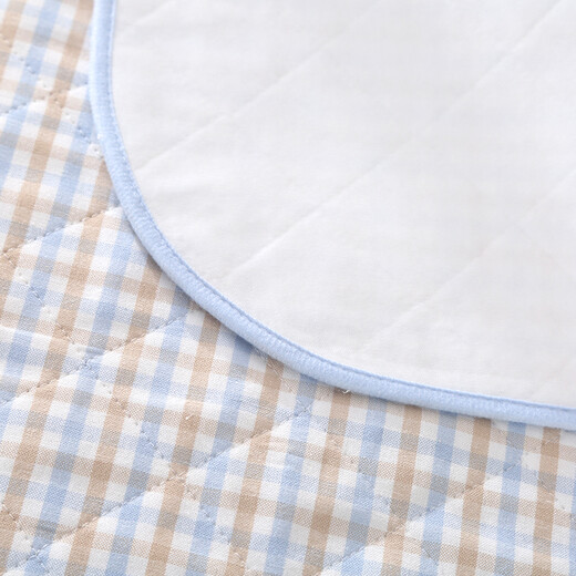 
Cool Ramie urine separator four-layer waterproof washable newborn baby cool mat baby breathable leakproof cotton linen care night cool mat blue coffee ramie urine separator 70x100cm