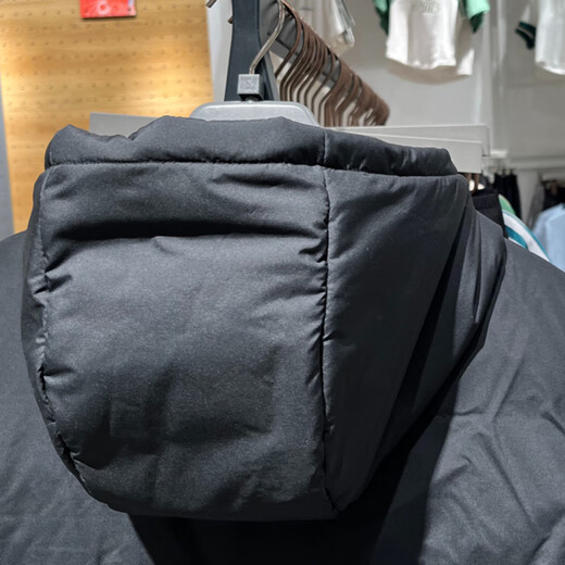 阿迪达斯 （adidas）羽绒服男装2024冬季新款保暖外套连帽鸭绒面包服保暖JV6187 JV6187黑色 M