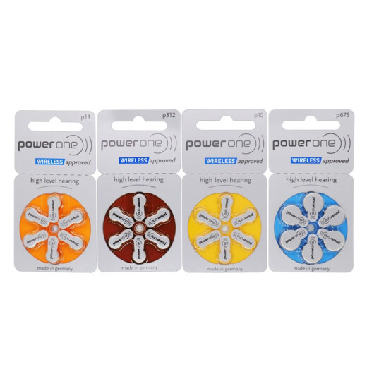 峰力瑞声达 助听器原装电池powerone P10/P13/P312/P675 P675（五版 30颗）