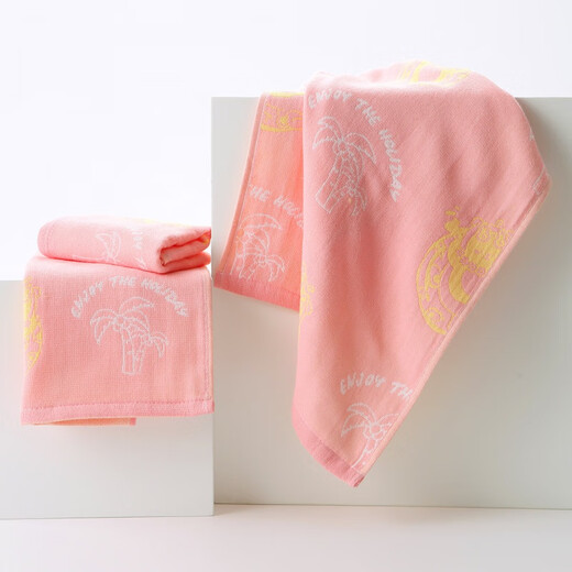 Luz de alta gama Luxury 3 Toalls Aguacate Bear Bear puro Algodón Multi-capa Toalla para niños Toalla de algodón de algodón lleno de algodón GT1049T Verde* Gasza de cuatro capas 2 piezas