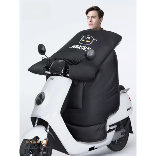 Xushansi deliveryman windshield electric motorcycle winter plus velvet thickening men's battery car rain-proof and waterproof winter winter style black solid color - diamond pattern - regular style ordinary style