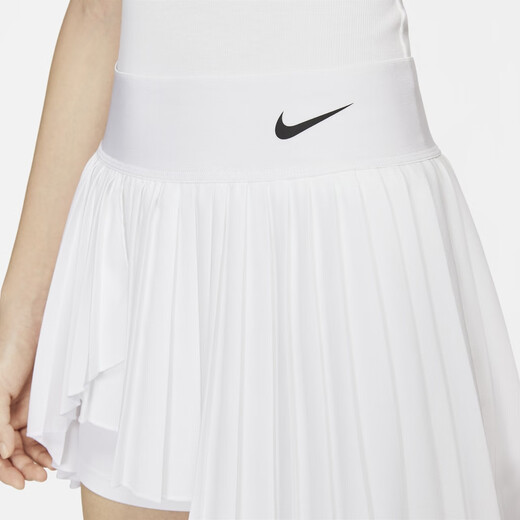 Nike (Nike) Dri-Fit-Frauen schnell trocknend plisderner Tennisrock Herbst Spleißen Persönlichkeit Leicht Dr6850 100 Weiß/Schwarz M.