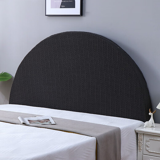 Fengwo semicircular energy bedside cover universal bag 22 new concave and convex old-fashioned arc arch special-shaped bedside cover elastic twist (yellow) bedside length 110-130cm semicircular, customer service