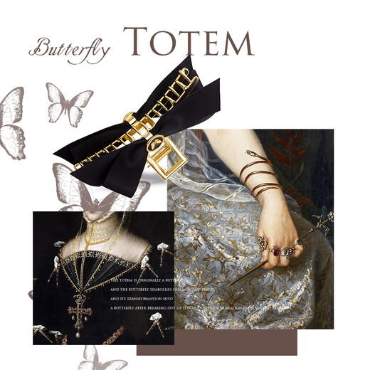 Cercoo (Cercoo) Butterfly Totem High-end Hair Clip with Hair Volume and Size, Bow Clip for Hair on the Back of the Head as a Gift for Girlfriend