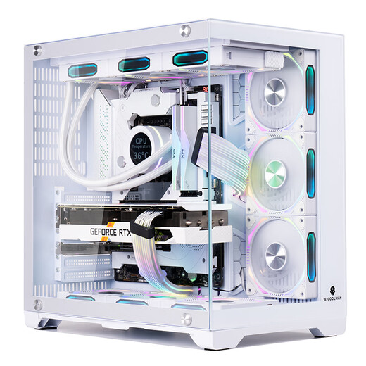 玩嘉孤勇者PRO白宽体侧透玻璃机箱水冷电脑主机箱III海景房支持ATX大板//M-ATX/360水冷4090显卡
