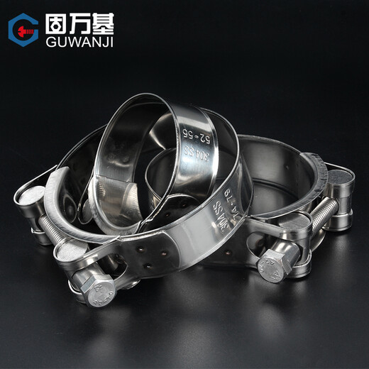 Guwanji 304 stainless steel strong hoop European style hose hoop thickened pipe clamp holding hoop fixed ring buckle water pipe hoop pipe clamp 80mm-85mm 1 piece 304 strong hose hoop