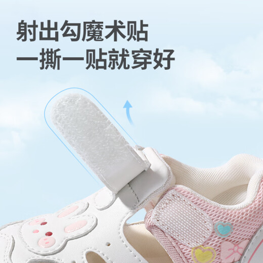 牧童宝宝凉鞋软底学步鞋女宝2025夏季新款透气男童鞋子卡通机能面包鞋 汽车蓝 23 鞋内长15.5cm