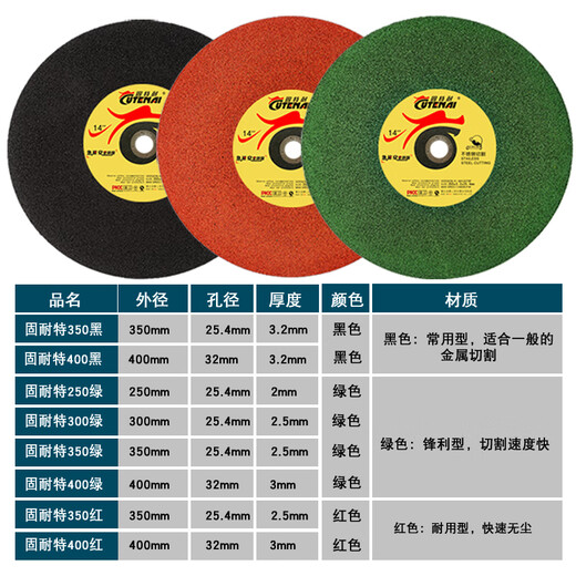 Ben Xinnong cutting blade 400 355 300 250 metal stainless steel grinding wheel blade cutting machine large toothless saw blade 230 cutting blade 10 pieces