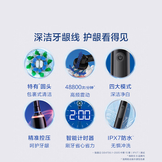 Ole B adult electric toothbrush men and women gum care Pro4 Ultra3D sound wave Pro series deep cleaning gum care birthday gift for couples